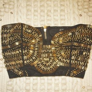 beaded crop top